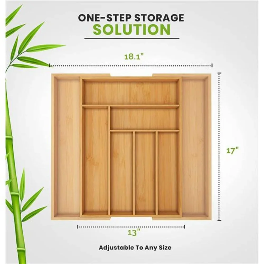 Kitchen Expandable Drawer Organizer, Adjustable Kitchen Drawer Organizer